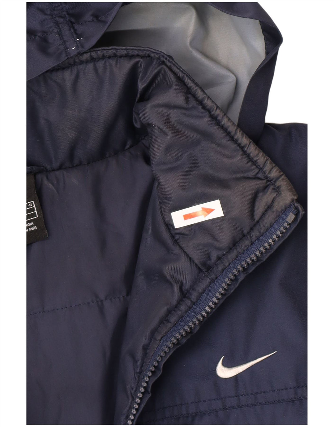 Nike drenge grafisk vindjakke med hætte 12-13 år Stor marineblå