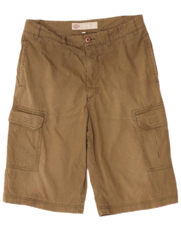 Dickies Herre Cargo Shorts Medium W33 Khaki Bomuld