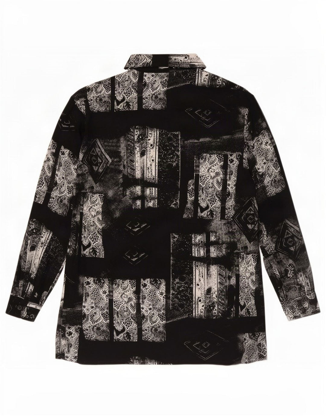 Bianca Longline skjorte til kvinder EU 42 Stor sort patchwork