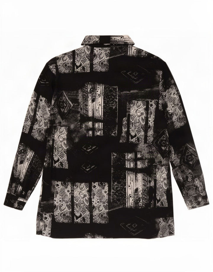 Bianca Longline skjorte til kvinder EU 42 Stor sort patchwork