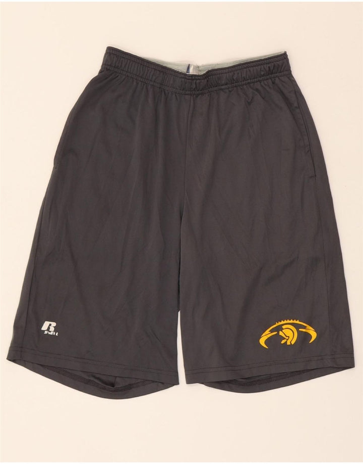 RUSSELL ATHLETIC Mens Sport Shorts Small  Grey Polyester Vintage Russell Athletic and Second-Hand Russell Athletic from Messina Hembry 