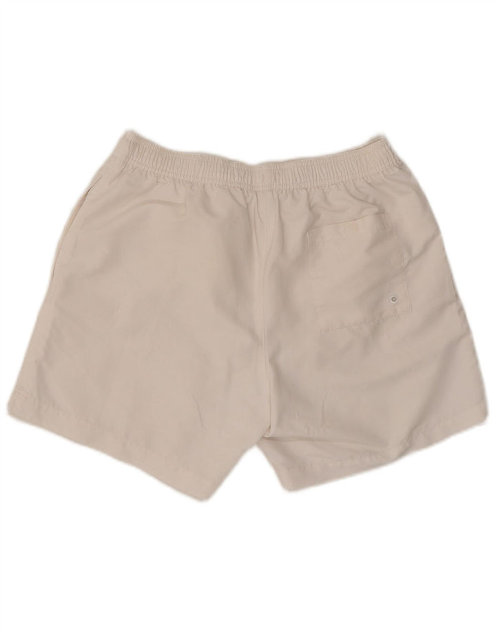 Calvin Klein Herre grafiske svømmeshorts Medium White Polyester