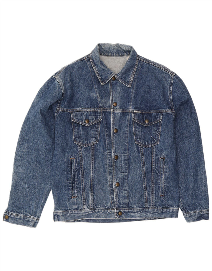 CLARK Denimjakke til mænd UK 38 Medium Blue Cotton