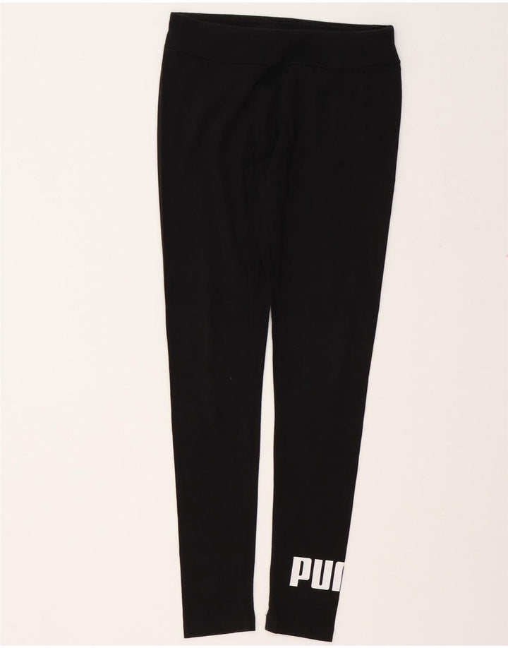 PUMA Grafiske Leggings til kvinder UK 10 Lille sort bomuld