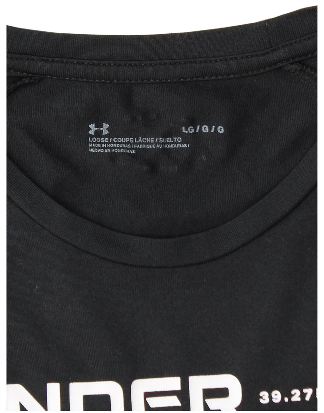 UNDER ARMOUR Herre Grafisk T-Shirt Top Stor Sort