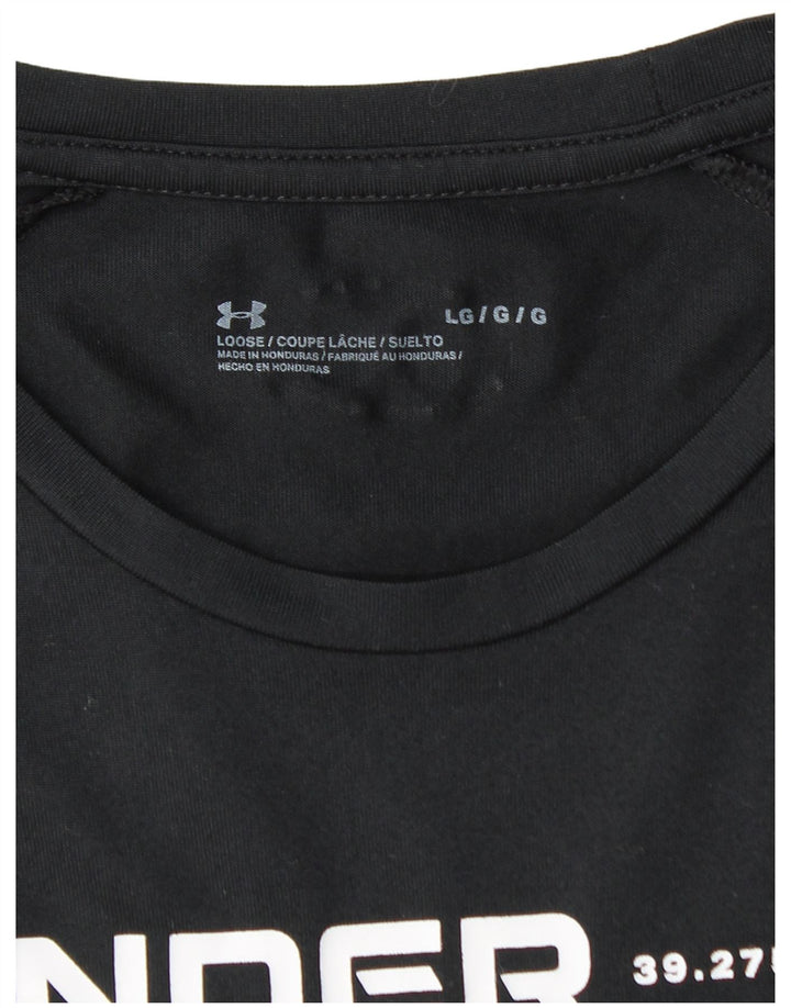UNDER ARMOUR Herre Grafisk T-Shirt Top Stor Sort