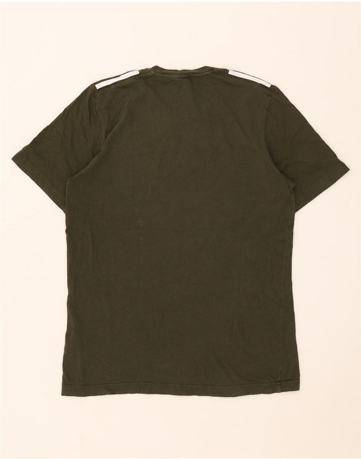Adidas Herre T-Shirt Top Lille Khaki Bomuld