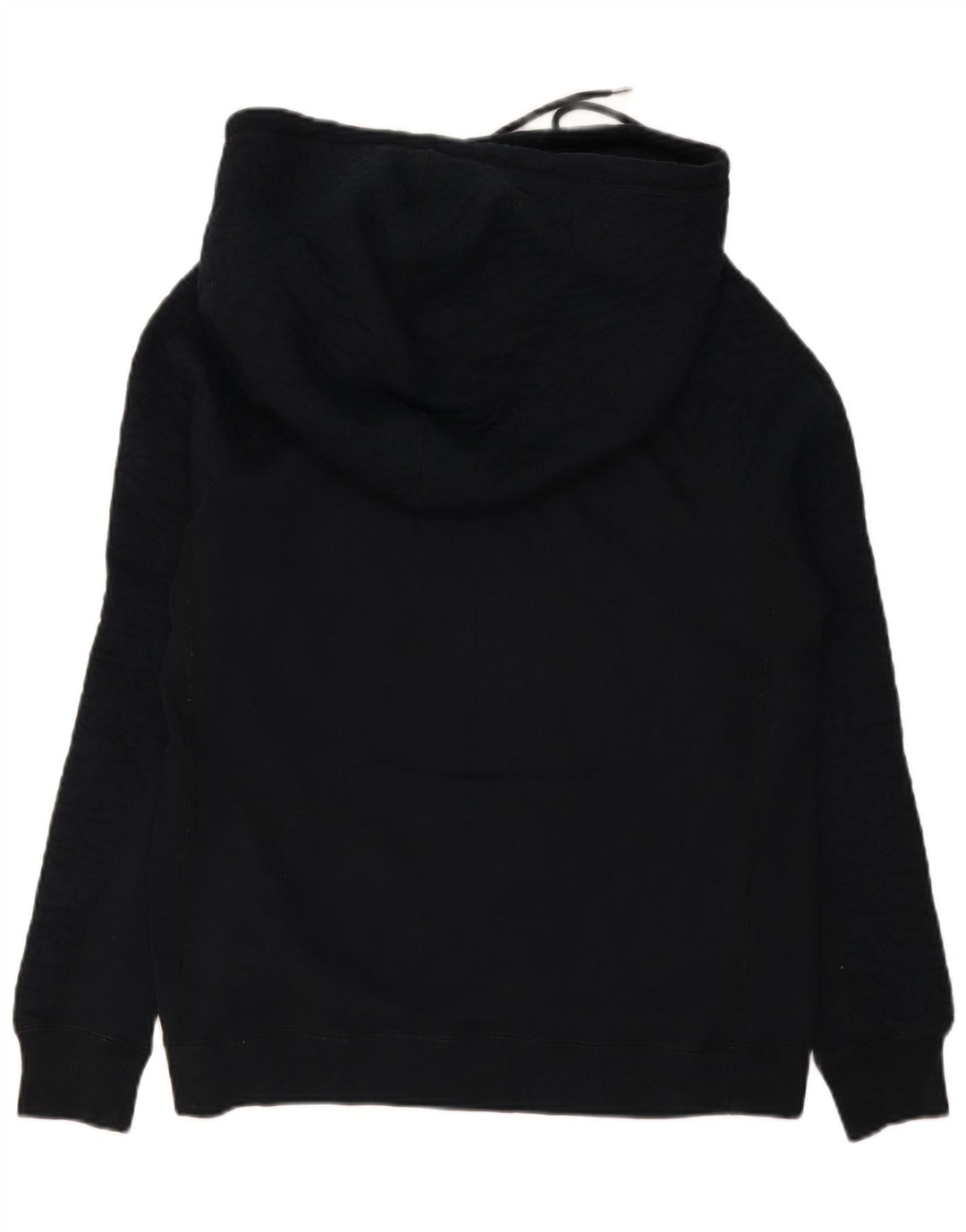 Nike Dame Oversized Hoodie Jumper UK 14 Medium Sort Bomuld