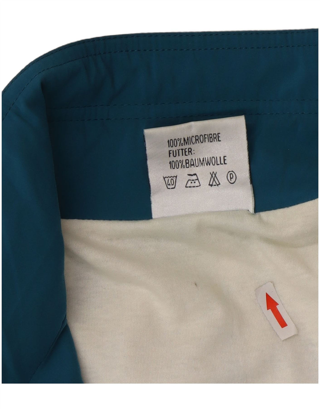 Vintage træningsdragt til mænd Topjakke Large Blue Colourblock Microfibers