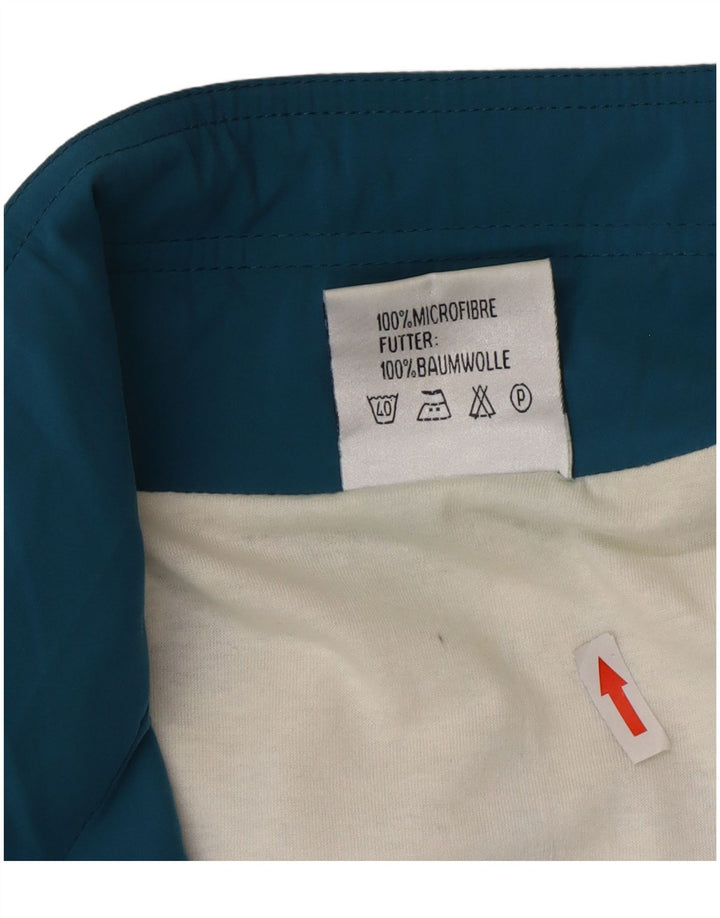 Vintage træningsdragt til mænd Topjakke Large Blue Colourblock Microfibers