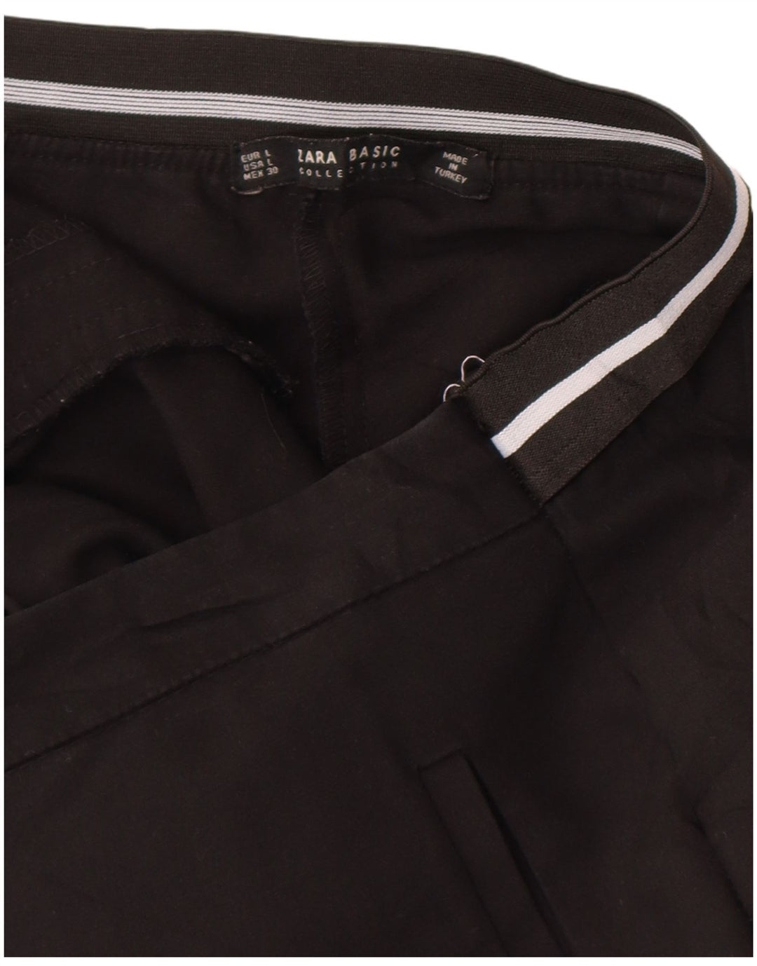Zara Lige Chinobukser Large W30 L28 Sort