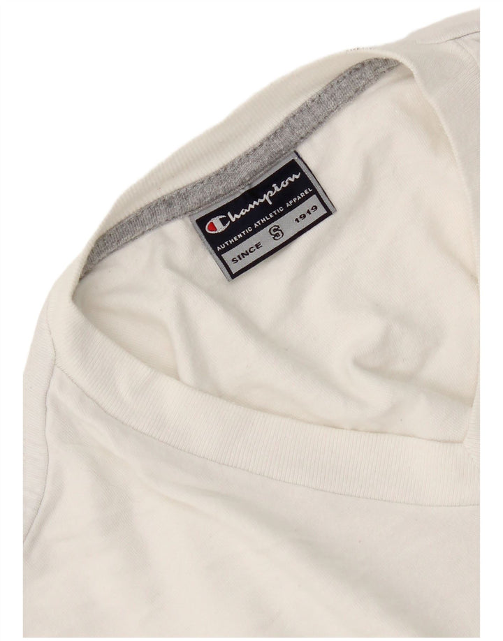 Champion Herre T-Shirt Top Lille Hvid