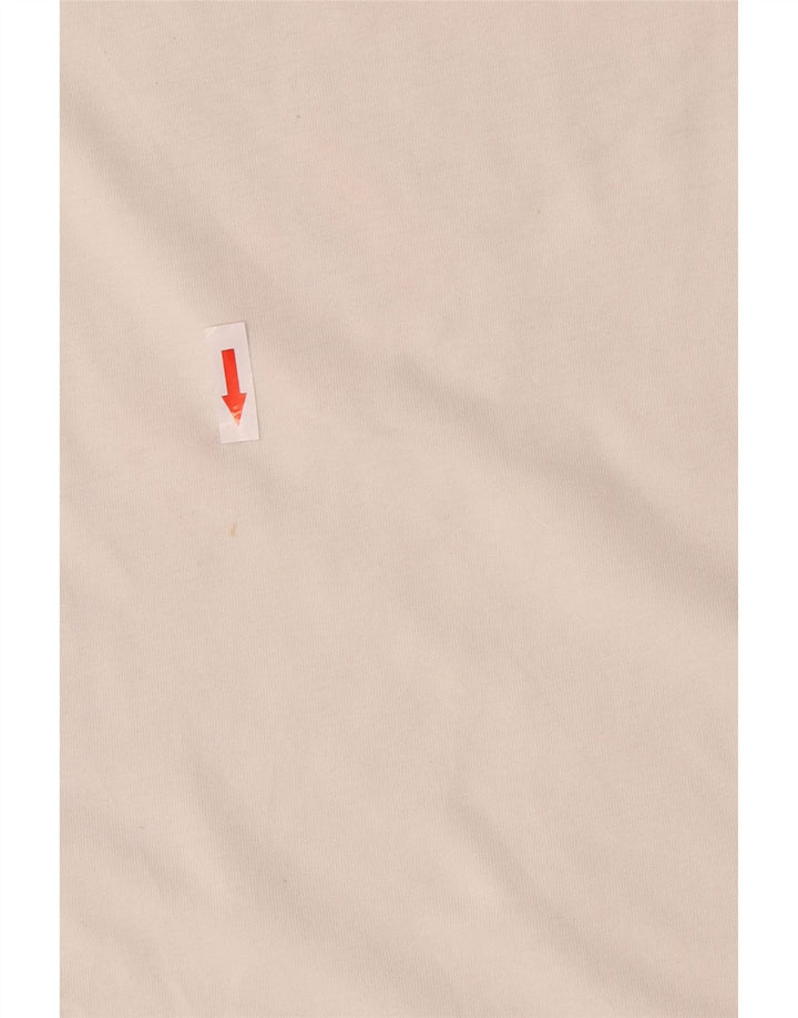 Jordan Herre grafisk T-shirt Top Medium hvid bomuld