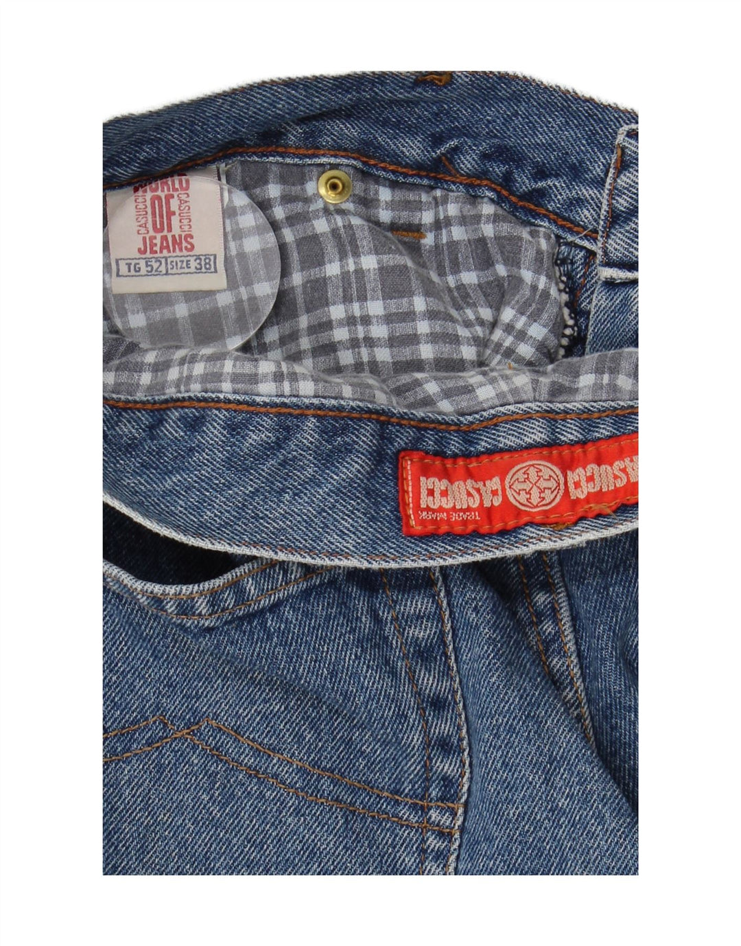 Casucci Straight Jeans til mænd W32 L25 blå polyester