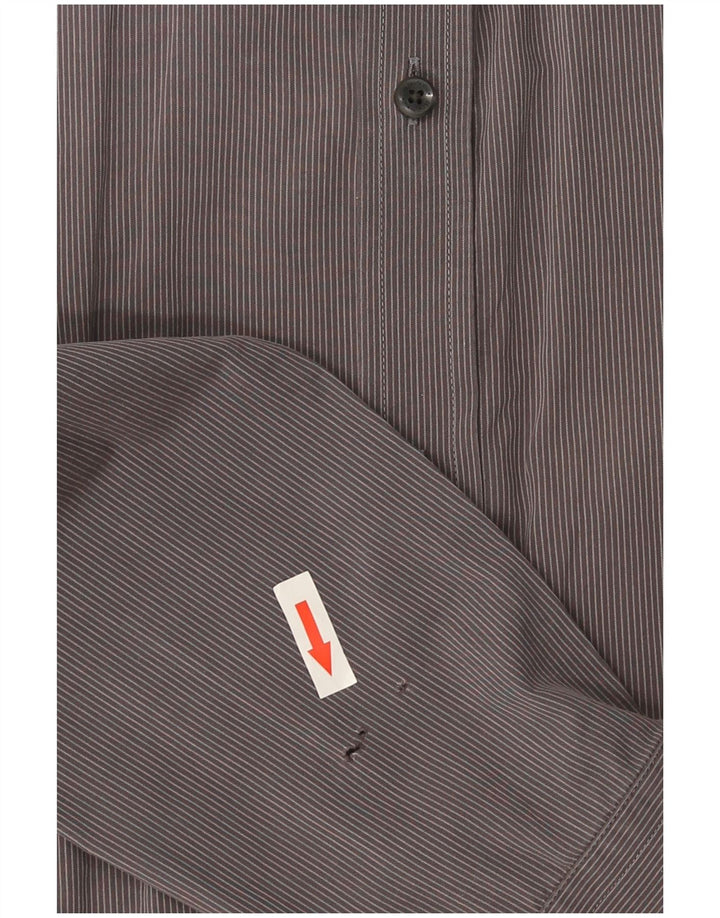 Calvin Klein Herre Slim Fit skjorte Medium Grå Stribet