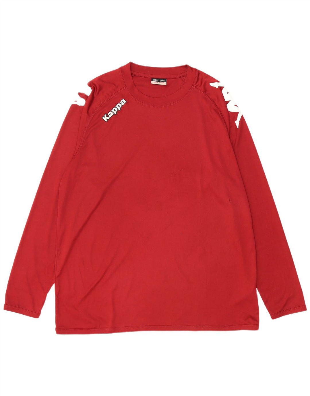 KAPPA Herre grafisk top langærmet 2XL rødbrun polyester