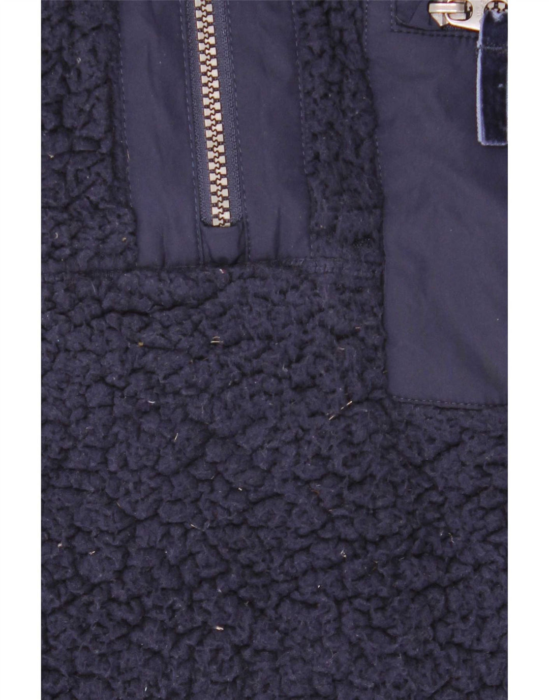 Joules Fleece Jumper med lynlås til kvinder UK 14 Large Navy Blue Polyester