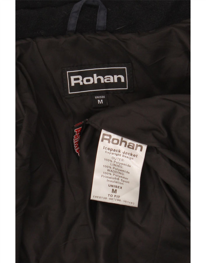 ROHAN Herre Unisex polstret jakke UK 38 Medium Navy Blue Polyamid