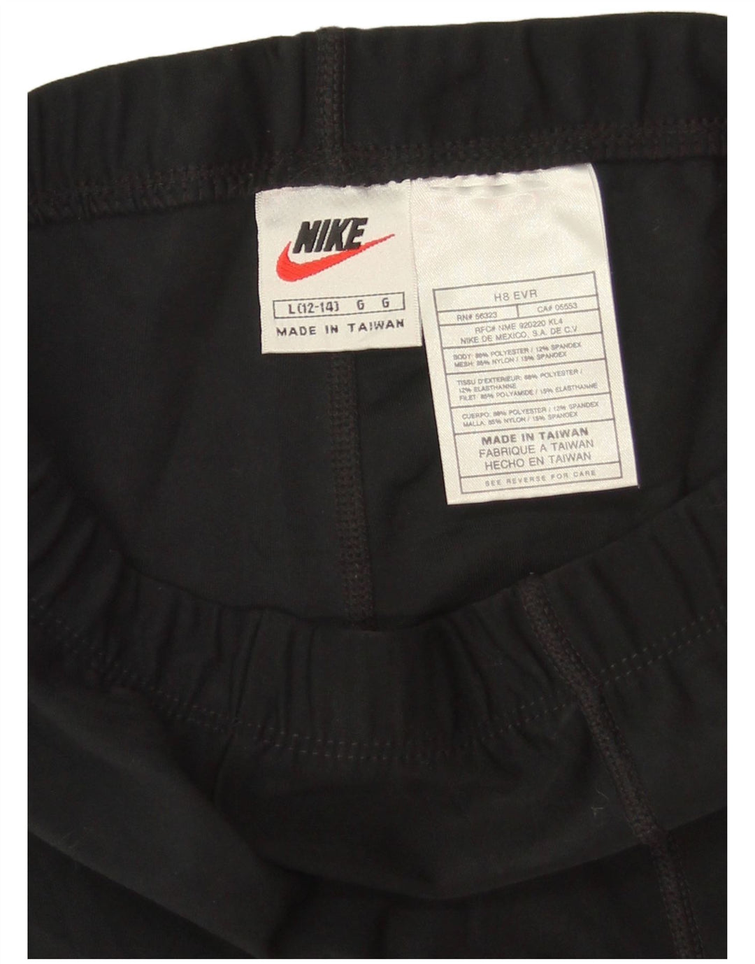 NIKE sportsshorts til kvinder US 12/14 Large Black Polyester