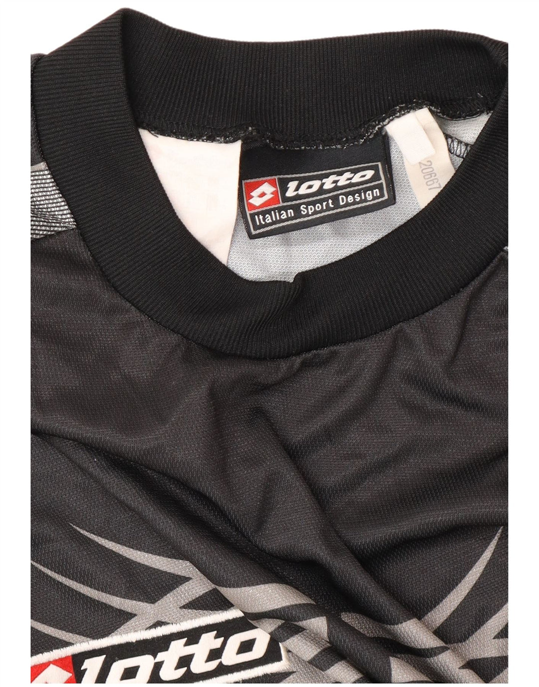 LOTTO Herre Juventus 2001-2002 Hjemmegrafisk trøje Top Large Sort Sports