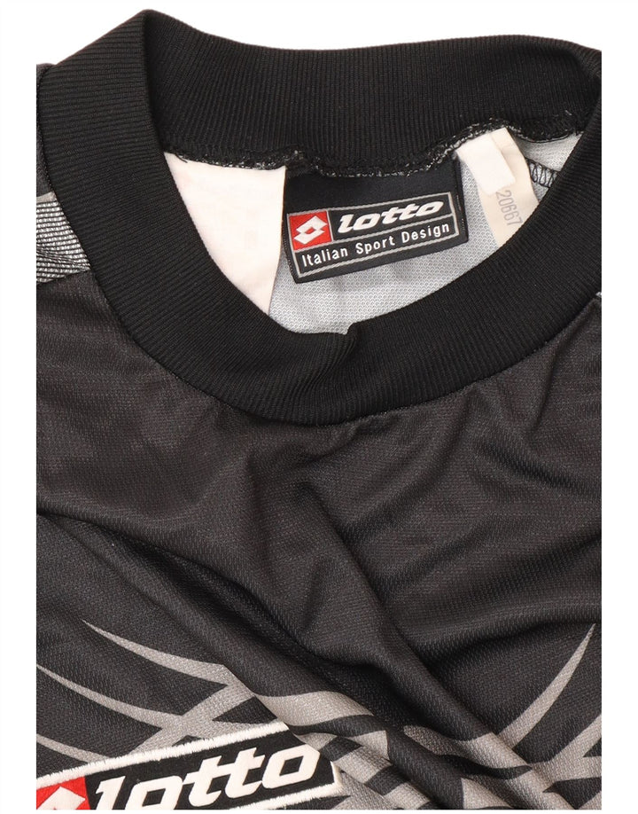 LOTTO Herre Juventus 2001-2002 Hjemmegrafisk trøje Top Large Sort Sports