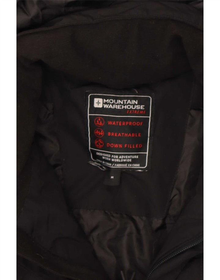 Mountain Warehouse Herre hættepolstret frakke UK 38 Medium Sort Polyester