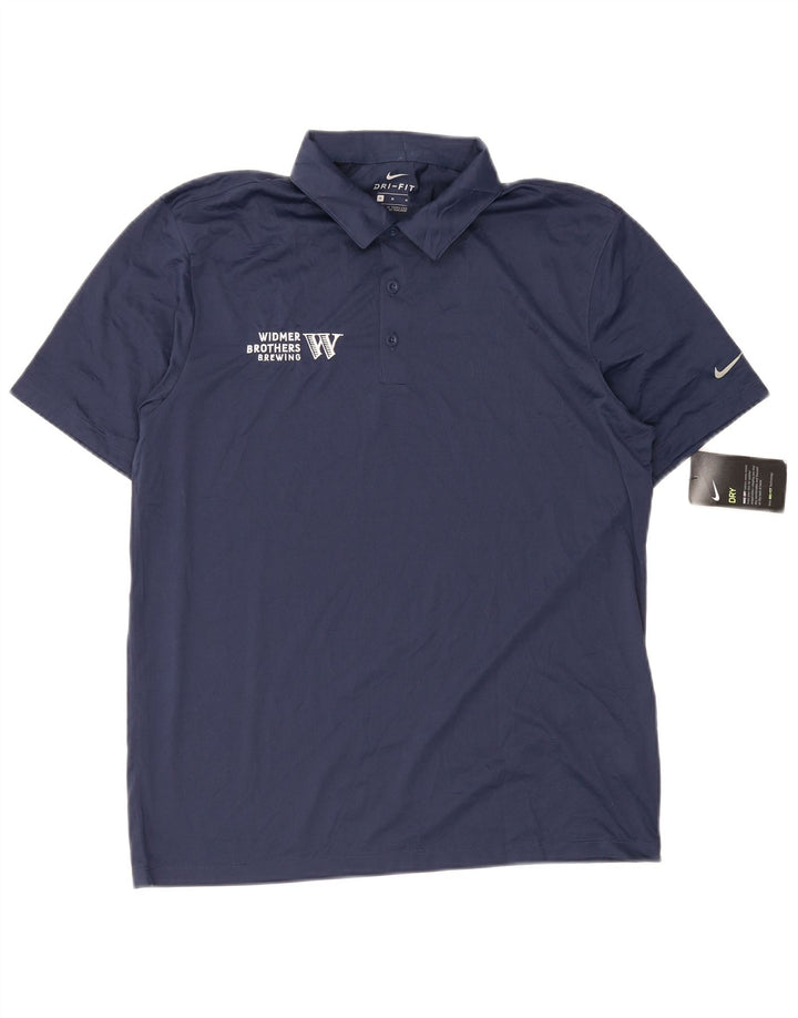 Nike Dri Fit poloshirt til mænd, medium marineblå polyester