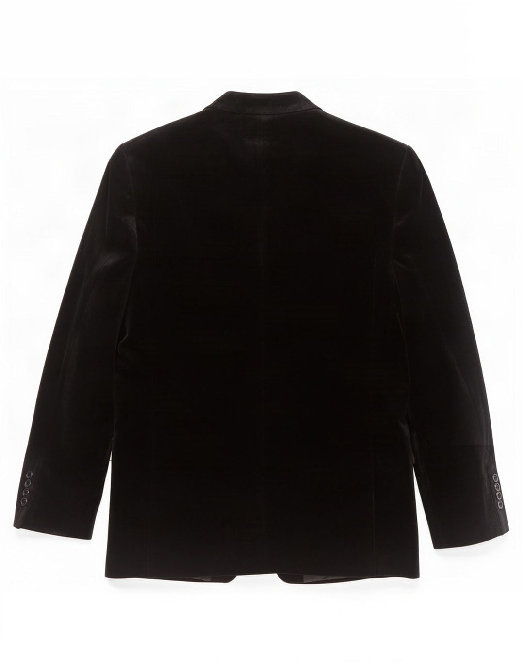 Zara Herre 2-knaps Velour Blazer Jakke EU 50 Medium Sort Bomuld