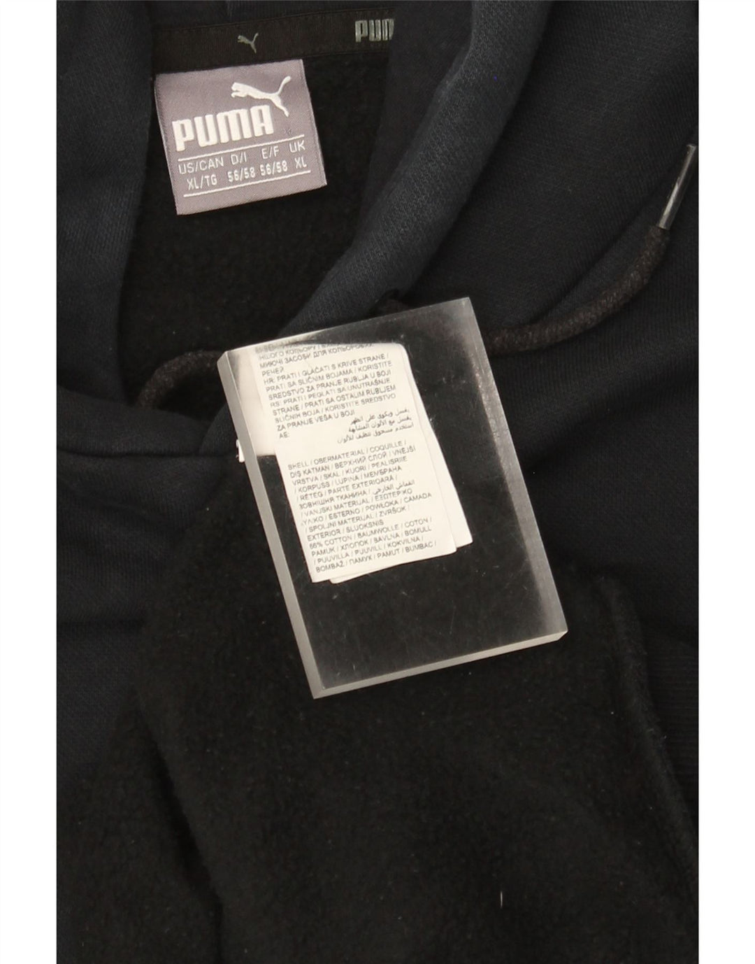 Puma Hættetrøje til mænd XL Sort bomuld