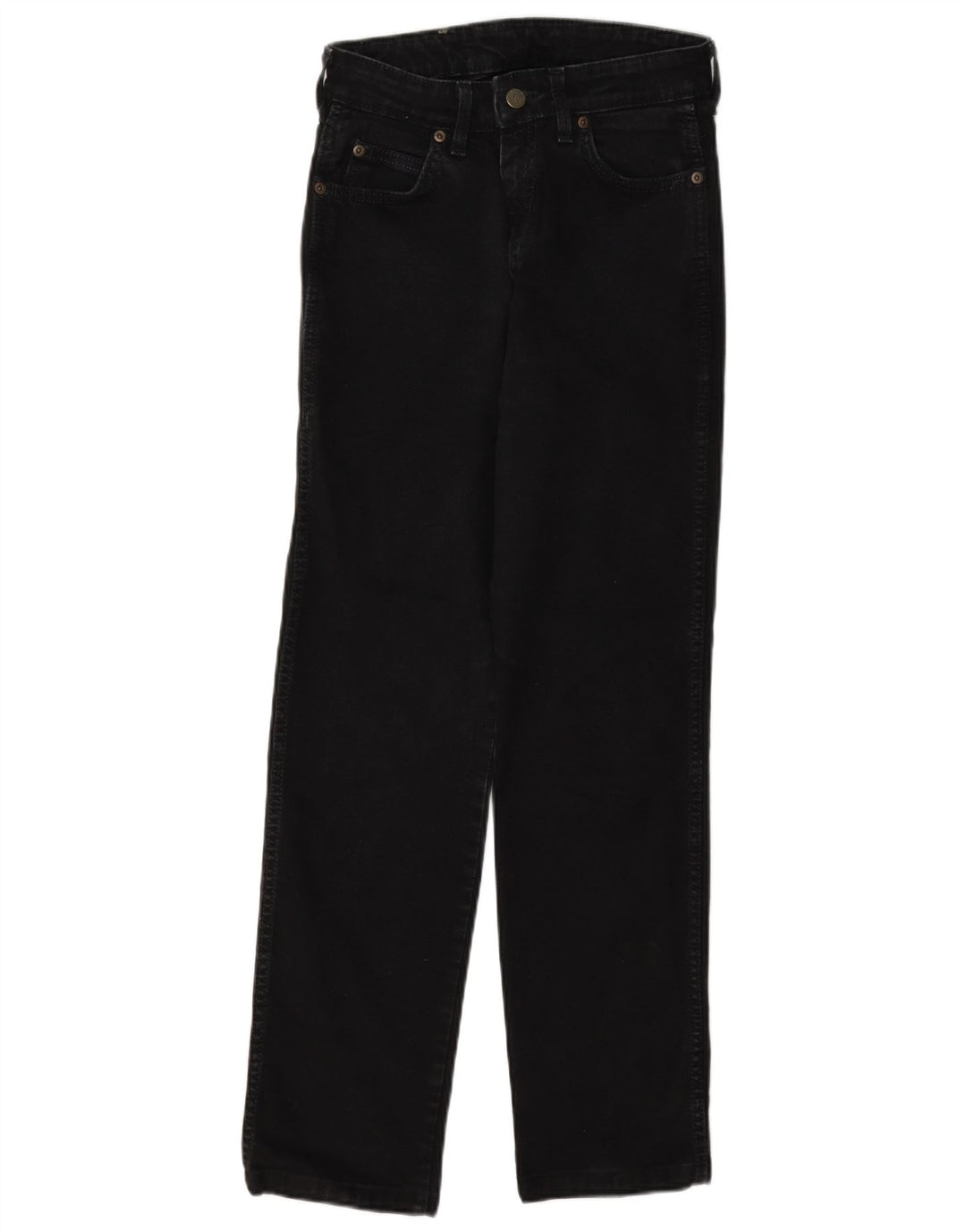 Lee Kvinder Højtaljede Jeans W28 L31 Sort Bomuld