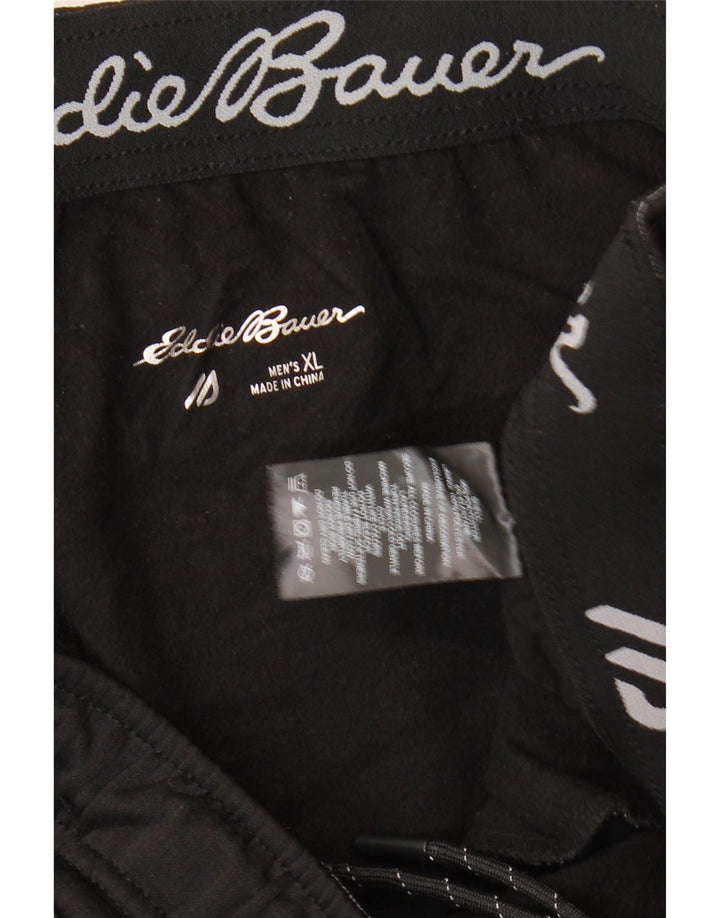 EDDIE BAUER Træningsdragt til mænd Joggers XL Sort Polyester