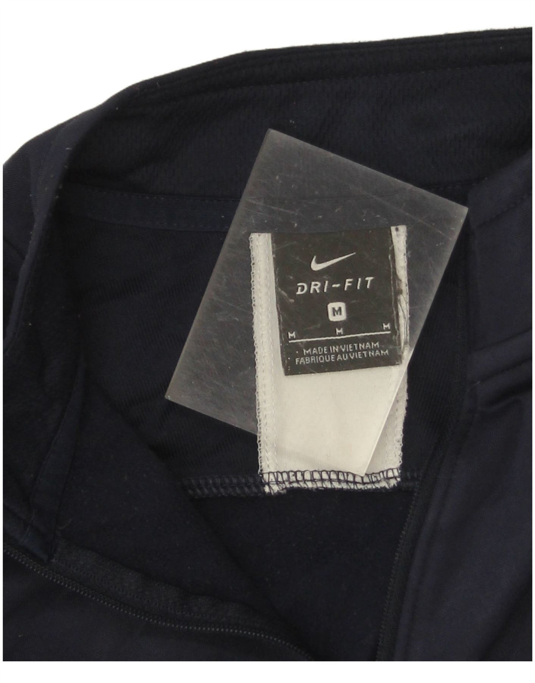 Nike Herre Dri Fit Pullover Træningsdragt Top Medium Navy Blue Colourblock