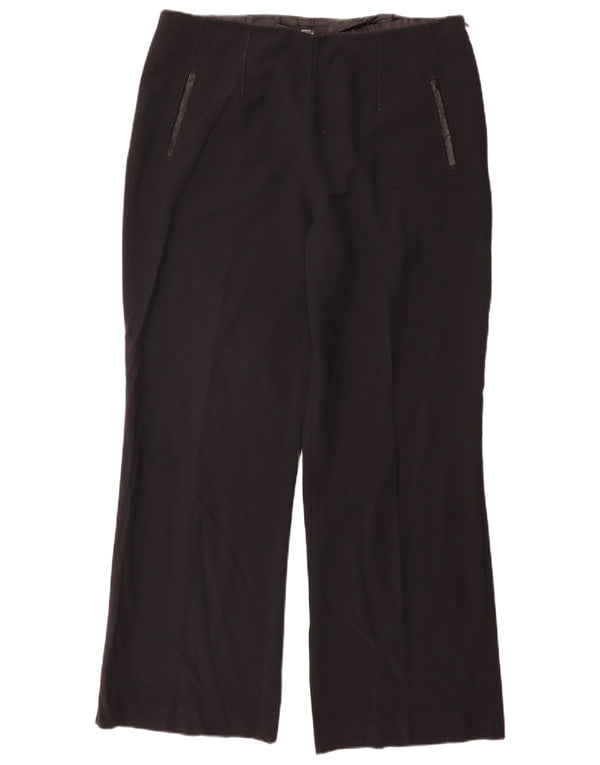 Marks & Spencer Kvinder Casual Bukser med brede ben UK 16 Large W34 L31 Sort