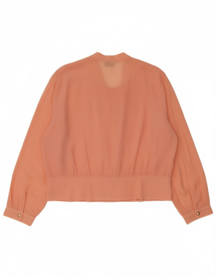 Vintage dame cardigan top IT 50 XL Pink Acetate