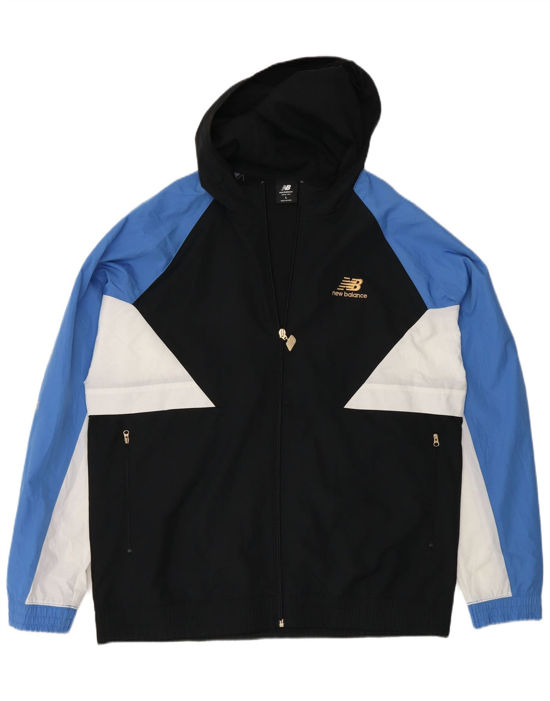 New Balance Herre grafisk træningsdragt Topjakke Stor Sort Colourblock