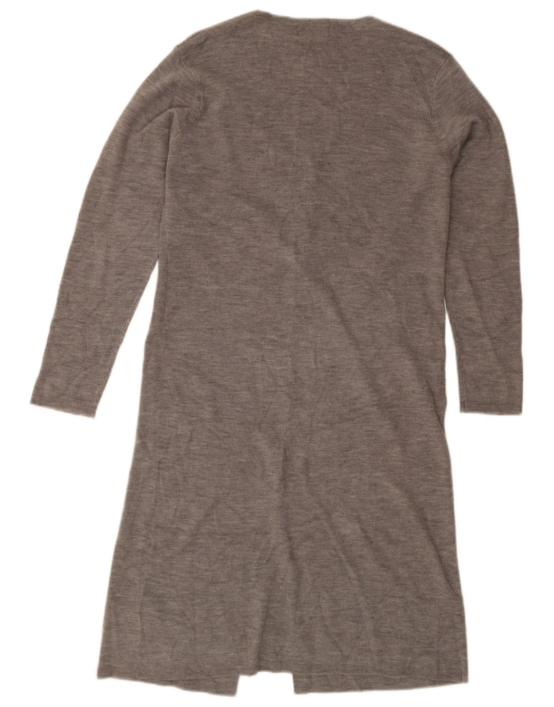 Essentials Dame Longline Cardigan Sweater UK 14/16 Stor Grå Akryl