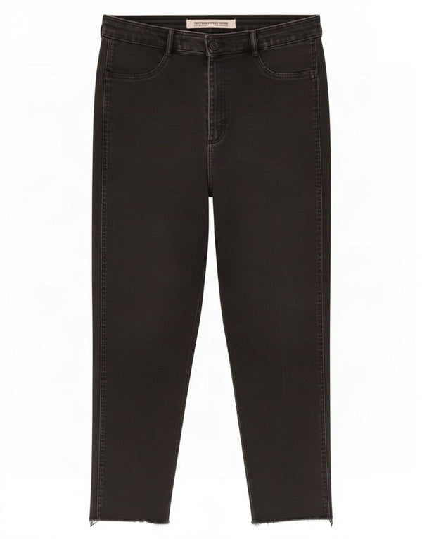 Zara Dame Trafaluc Skinny Capri Jeans EU 44 XL W34 L23 Sort