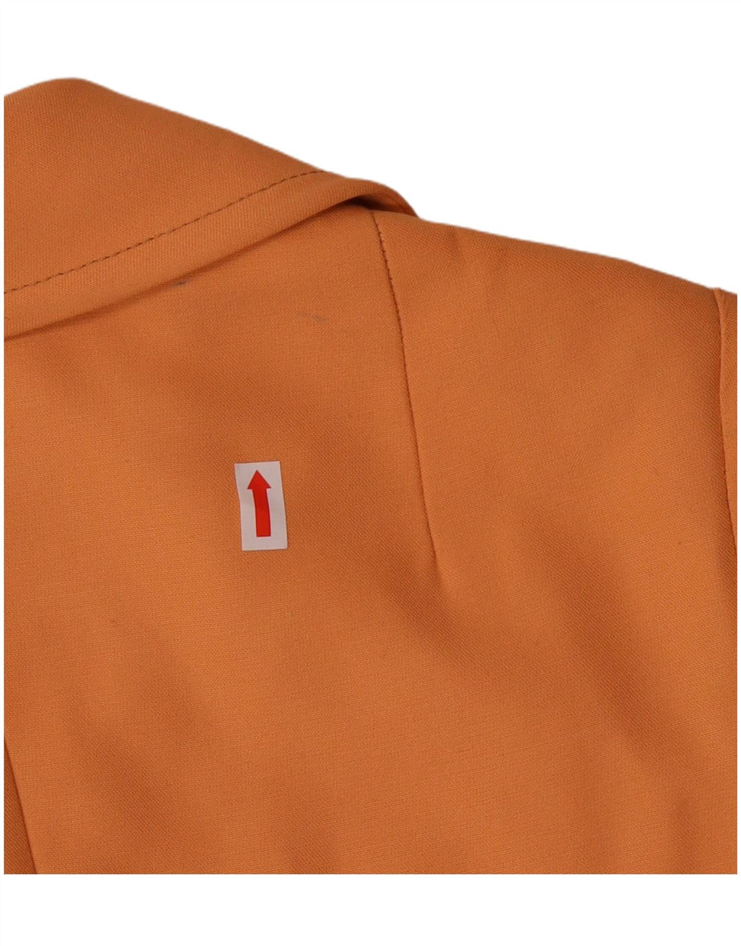 Vintage dame 3-knaps blazerjakke IT 42 Medium Orange Viscose