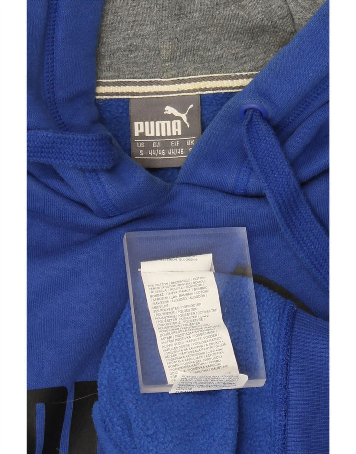 PUMA Grafisk hættetrøje til mænd, lille blå bomuld