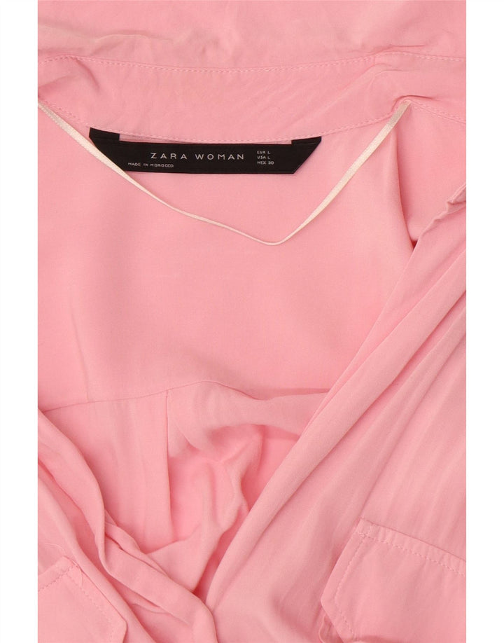 Zara Dameskjorte UK 16 Large Pink