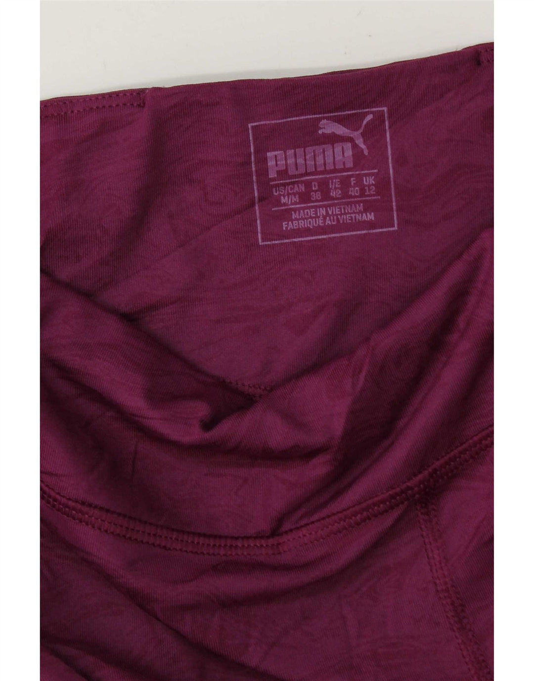 Puma Dame Leggings UK 12 Medium Lilla Colourblock