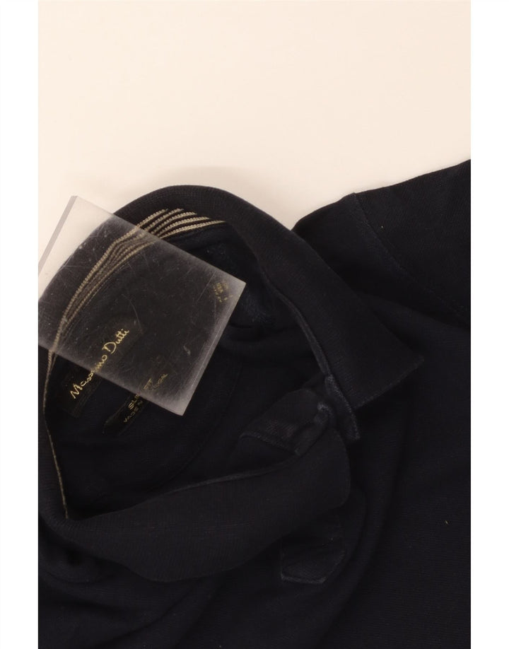 Massimo Dutti Herre Slim Fit Polo Shirt Lille Marineblå