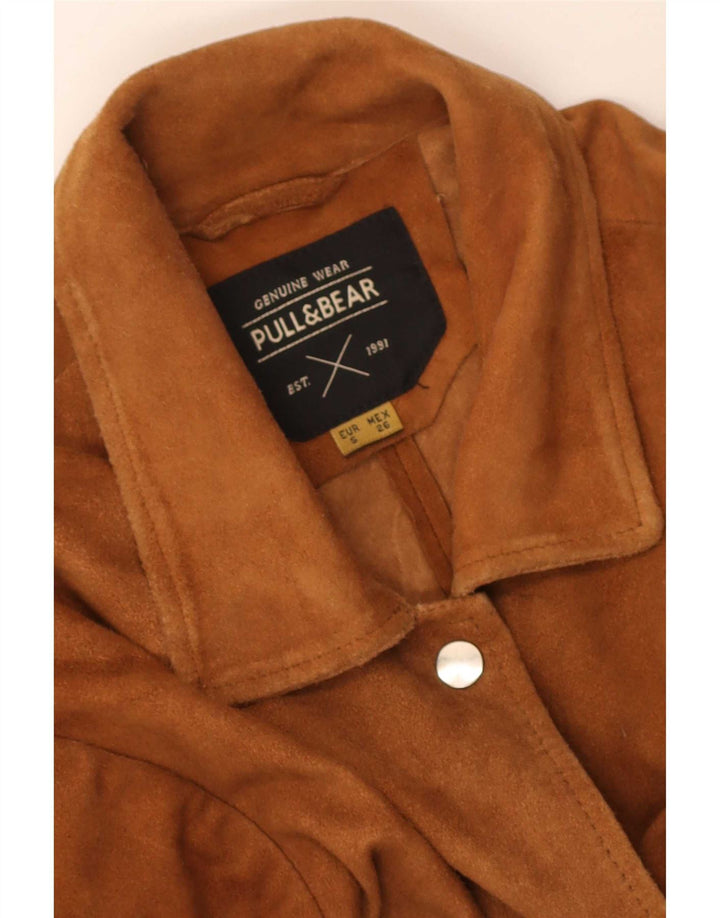 Pull & Bear Dame Ruskindsjakke UK 10 Small Beige
