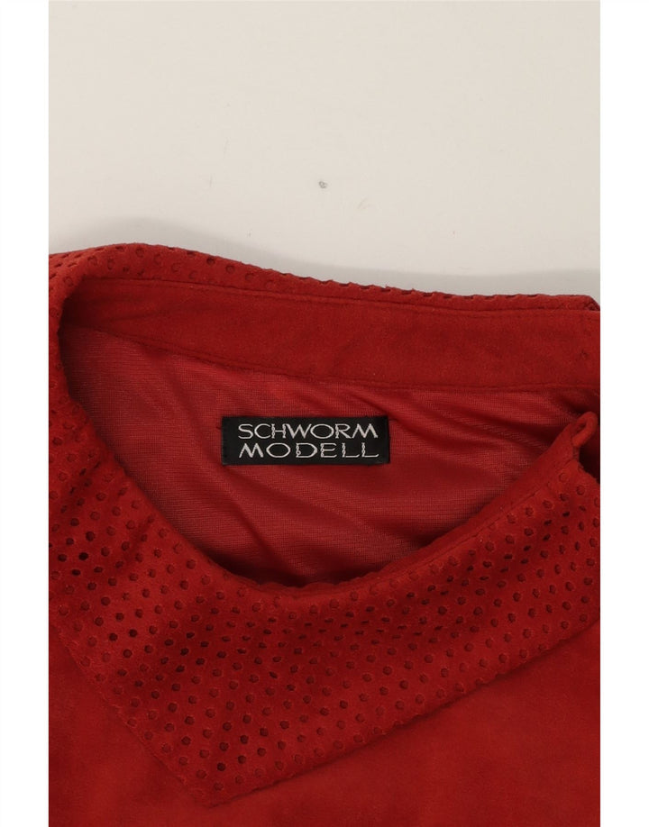 SCHWORM MODELL Womens 3/4 Sleeve Sheath Dress UK 12 Medium Red Vintage Schworm Modell and Second-Hand Schworm Modell from Messina Hembry 