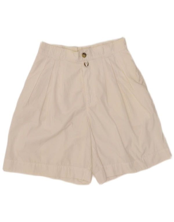 Outback Dame Chino Shorts med høj talje UK 10 Small W27 White Polyester
