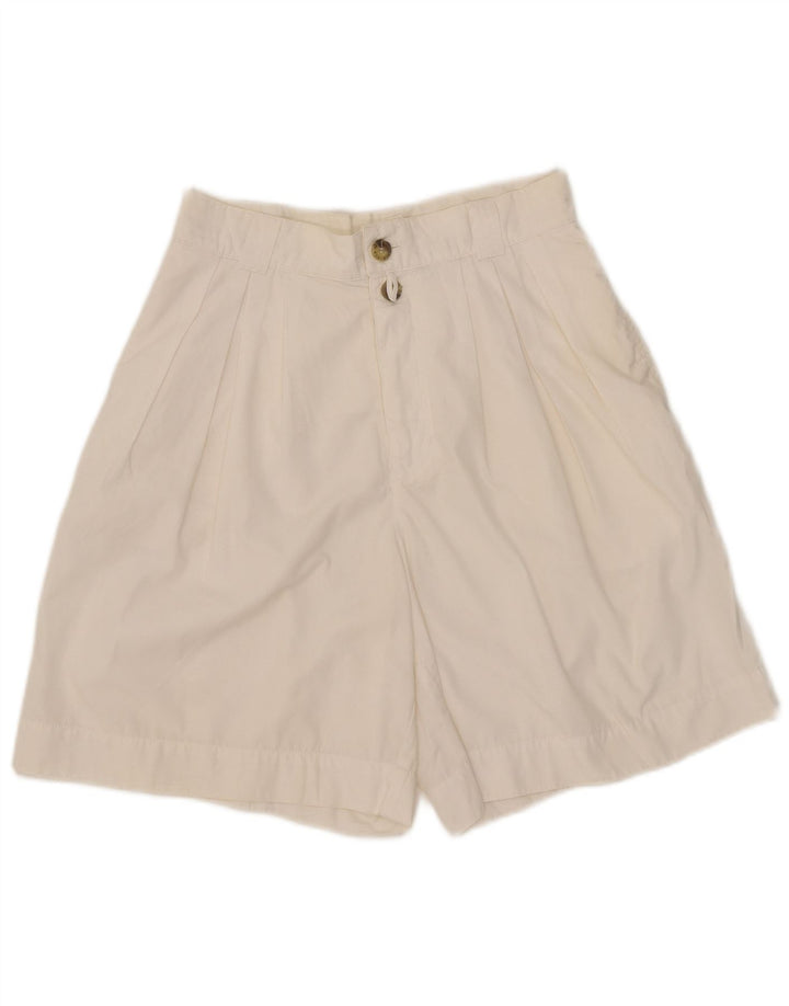 Outback Dame Chino Shorts med høj talje UK 10 Small W27 White Polyester
