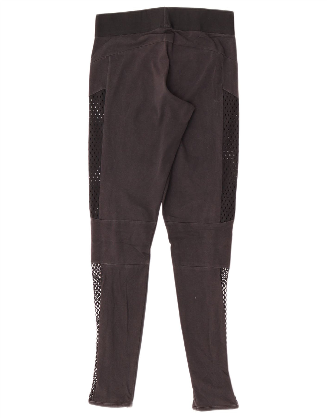 Adidas Womens Leggings UK 8 Small Black Colourblock Bomuld