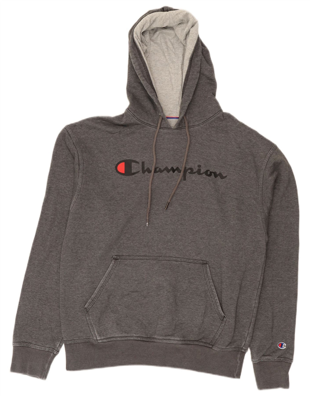 Champion Herre grafisk hættetrøje Jumper Medium Grey Flecked