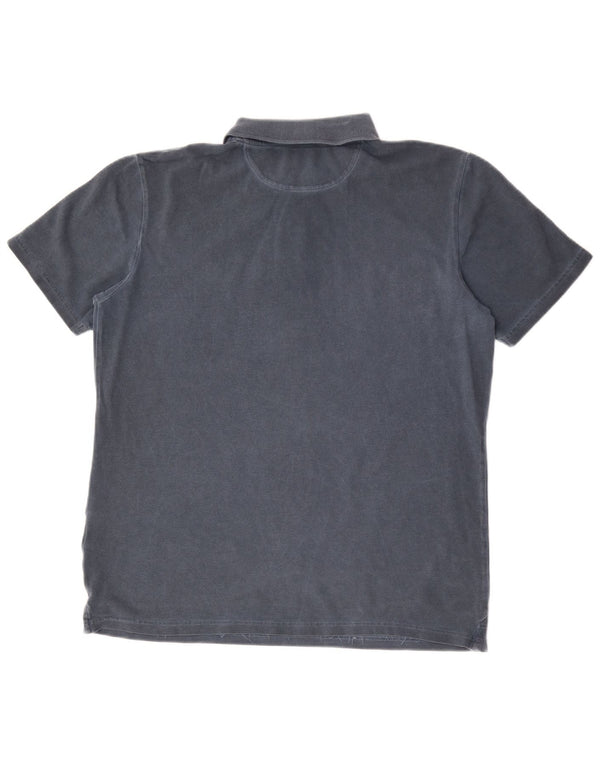Timberland Mens Regular Fit Polo Shirt Medium Navy Blue Cotton