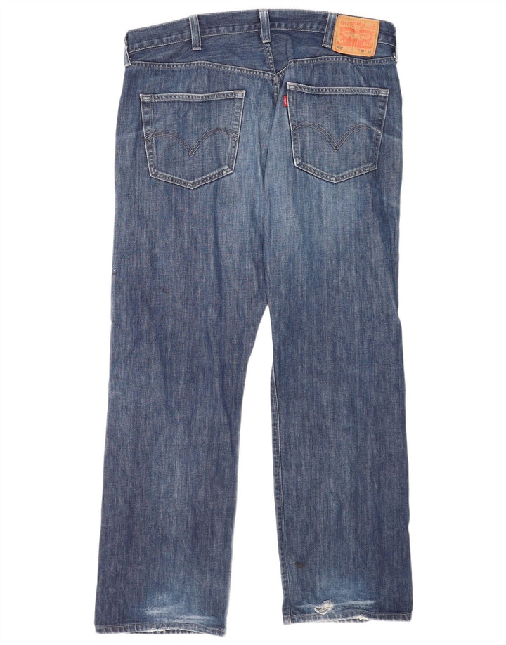 Levi's Straight Jeans til mænd W40 L32 Blue Classic